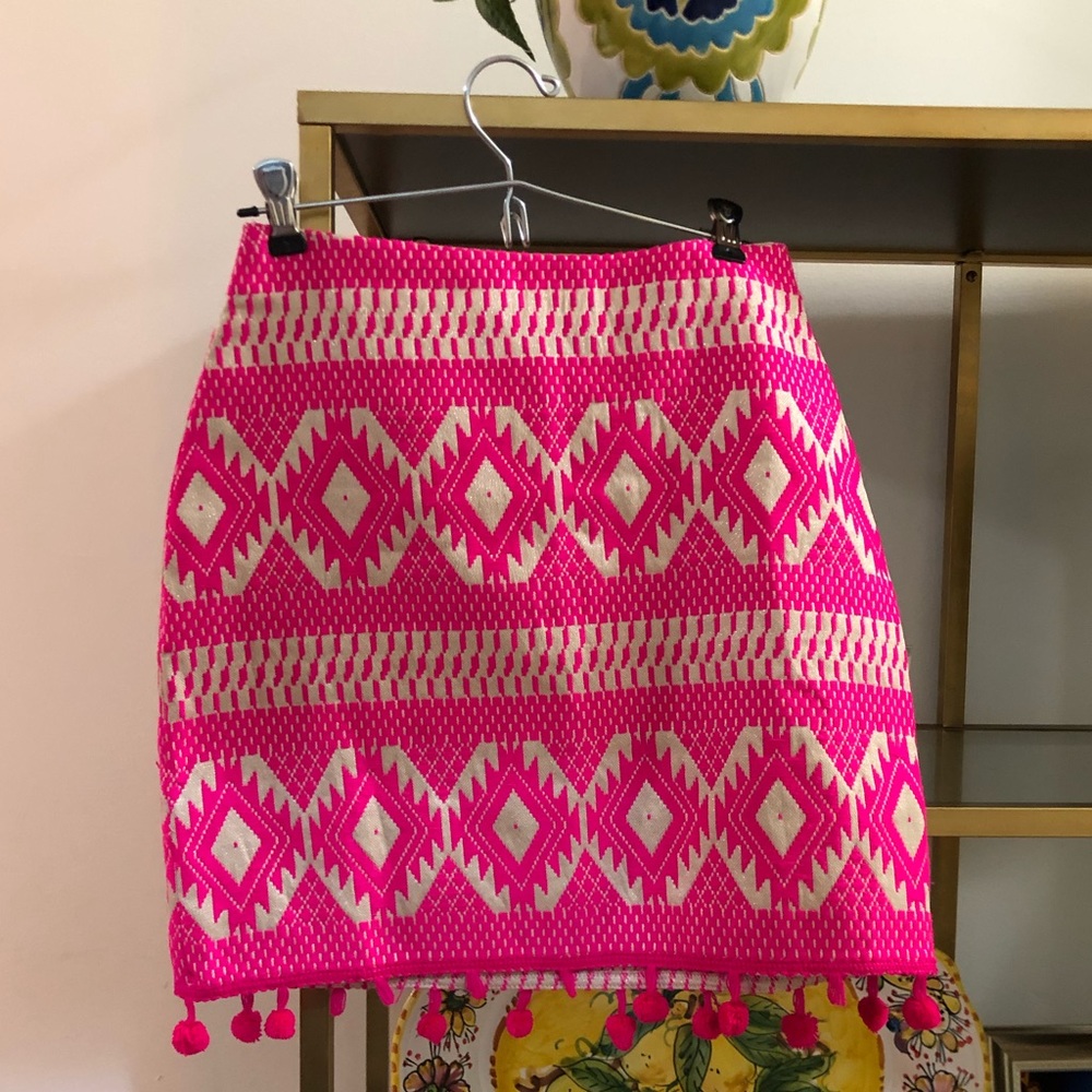 ASOS Hot Pink Pom Pom mini skirt